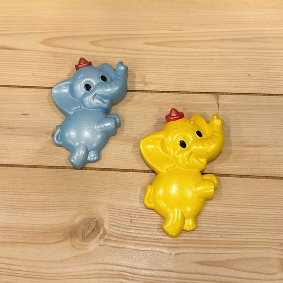 Vintage Chalkware Elephant Nursery Wall Hanging Decor - Picture 1 of 3